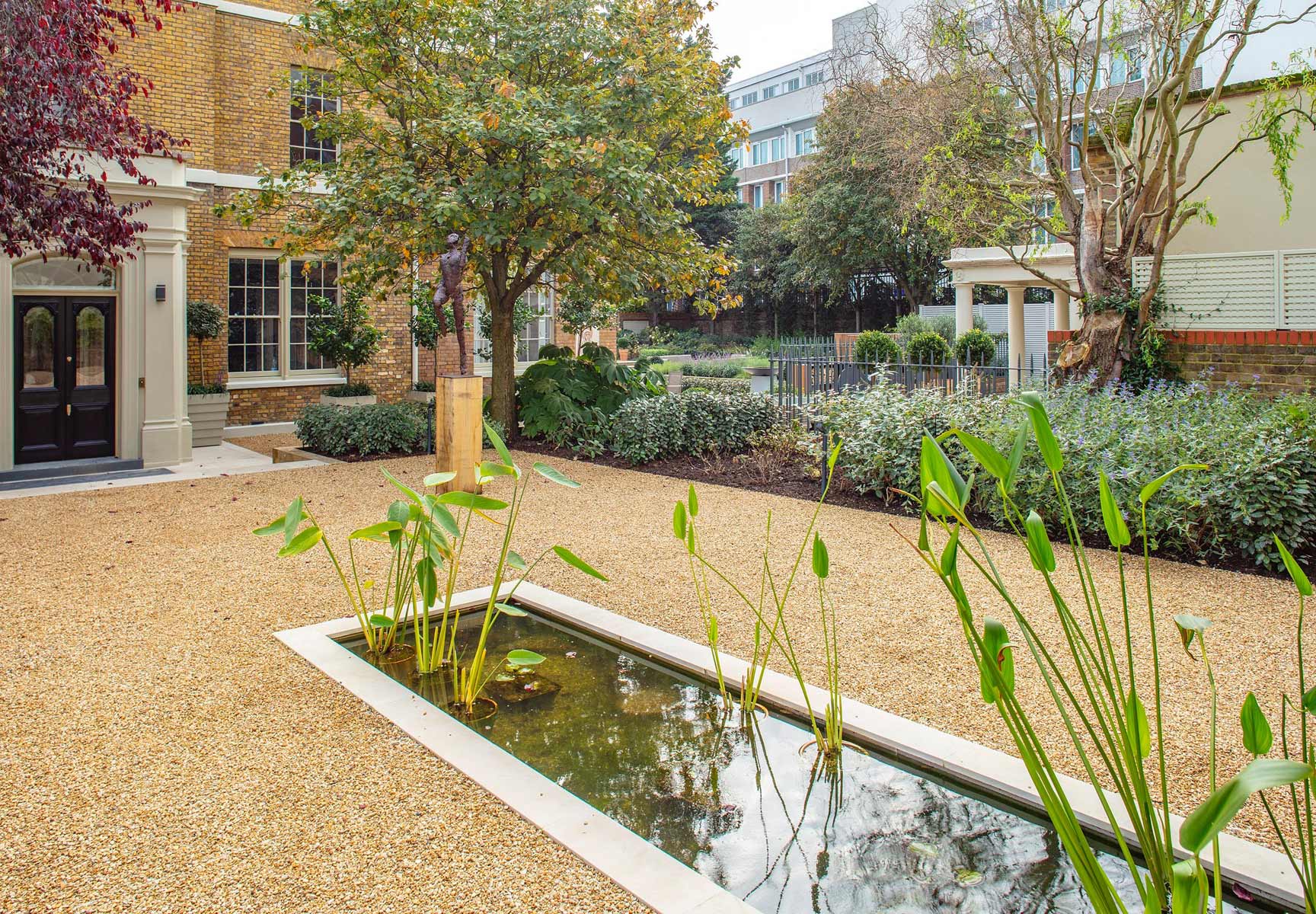 View of central London garden