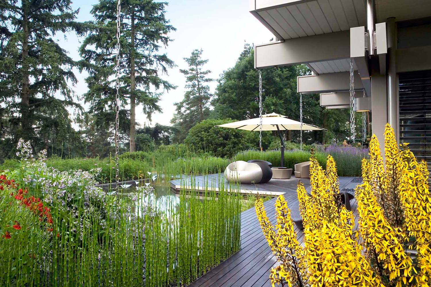 Huf Haus garden by Anthony Paul Landscape Design